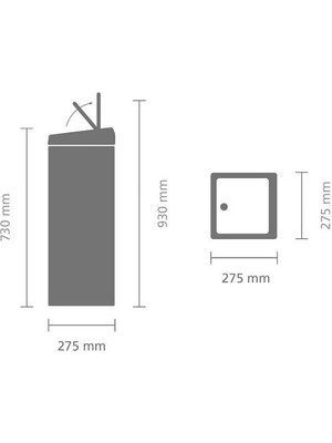 Brabantia Çöp Kutusu 25 lt Touch Bin Matt Steel