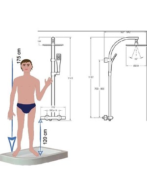 Kohler Batarya Seti Round Termostatik Krom