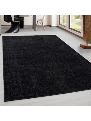 Carpettex Bulanık Düz Renkli Antrasit Modern Desenli Halı