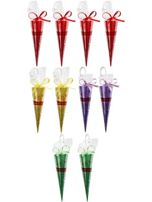 Elit Çikolata Nostaljik Şemsiye Çikolata Karışık Renkli 10'lu Set 300 gr