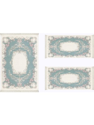 Alanur Almira Yatak Odası Halısı 3'lü Set 80 x 150 cm + 2 Adet 60 x 100 cm AL310C077