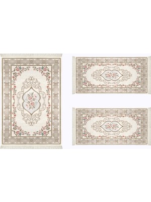 Alanur Almira Yatak Odası Halısı 3'lü Set 80 x 150 cm + 2 Adet 60 x 100 cm AL310C043