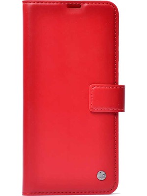 Kılıfist Samsung Samsung Galaxy A71 Kılıf Zore Kar Deluxe Kapaklı Cüzdan Kılıf Kırmızı