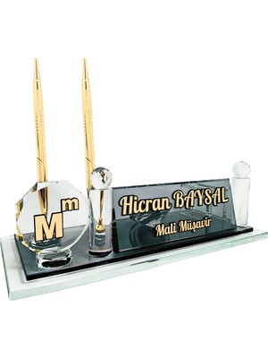 Sentez Masa Üstü İsimlik Mali Müşavire Hediye Masaüstü Isimlik