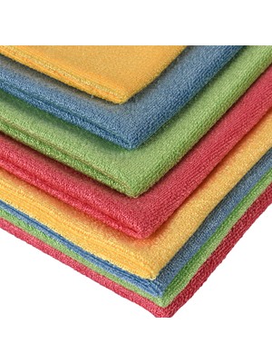 Spark Mikrofiber Kadife Dokulu Genel Temizlik Bezi 40 x 40 cm 50 gr 4'lü