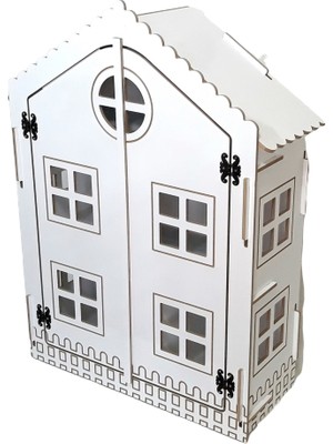 TDM Mobilya Ahşap Oyuncak Bebek Evi