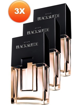 Avon Black Suede Erkek Parfüm Edt 75 Ml. Üçlü Set