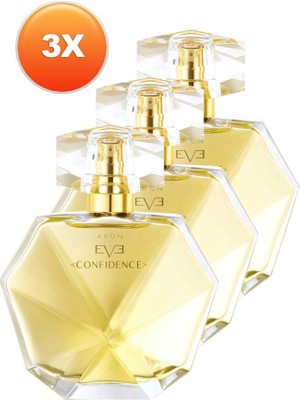 Avon Eve Confidence Kadın Parfüm Edp 50 Ml. Üçlü Set