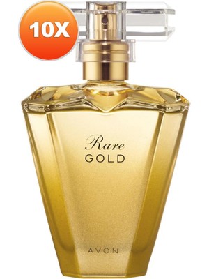 Avon Rare Gold Kadın Parfüm Edp 50 Ml. Onlu Set