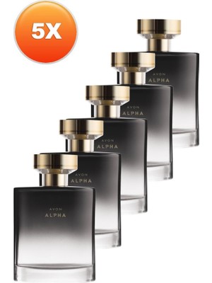 Avon Alpha Erkek Parfüm Edt 75 Ml. Beşli Set