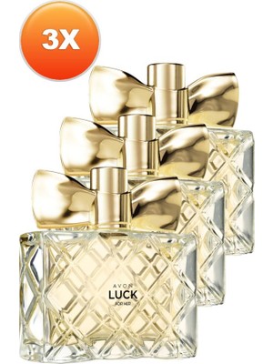 Avon Luck Kadın Parfüm Edp 50 Ml. Üçlü Set