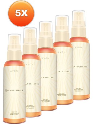 Avon Incandessence Kadın Vücut Spreyi Beşli Set