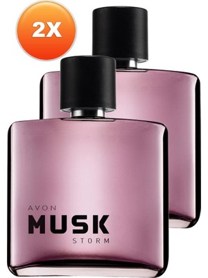 Avon Musk Storm Erkek Parfüm Edt 75 Ml. Ikili Set