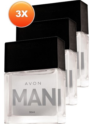 Avon Man Erkek Parfüm Edt 30 Ml. Üçlü Set