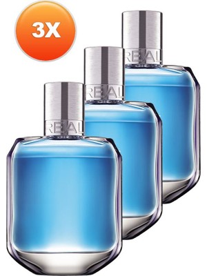 Avon Real Erkek Parfüm Edt 75 Ml. Üçlü Set