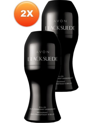 Avon Black Suede Erkek Rollon 50 Ml. Ikili Set