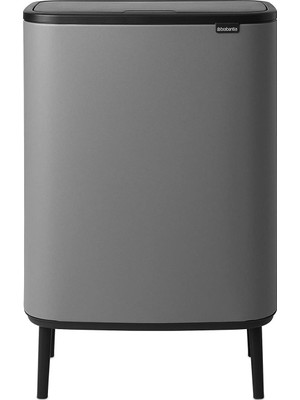 Brabantia Çöp Kutusu Bo Touch Bin Kapak 30 + 30 Lt Beton Gri 130663