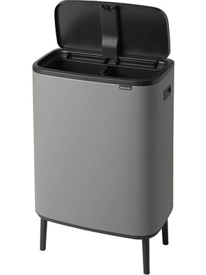 Brabantia Çöp Kutusu Bo Touch Bin Kapak 30 + 30 Lt Beton Gri 130663