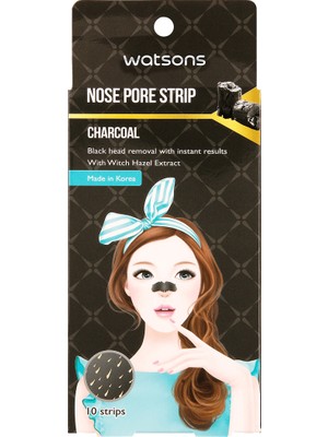 Watsons Charcoal Burun Bandı 10 Adet