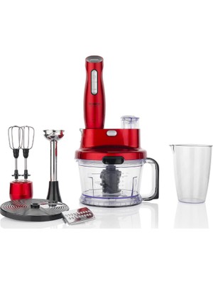 Schafer Meister Çoklu Set Blender 1000 W Güç, 800 ml Ölçü Kabı ve 1,5 lt Doğrayıcı Kapasitesi