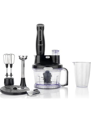 Schafer Meister 1000 W Güçlü Multi Blender Set Fonksiyonlarıyla 800 ml Ölçü Kabı Siyah