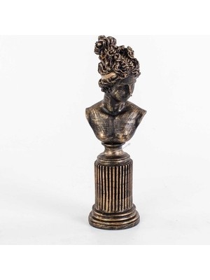 By Ari Bronz Rengi Sütunlu Kadın Biblo