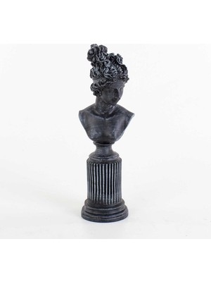 By Ari Mavi Sütunlu Kadın Biblo