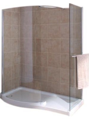 Kohler Duş Kabiniteknetakımı Minima Walk-In Sol Yıkanma Alanlı  170 x 70 cm