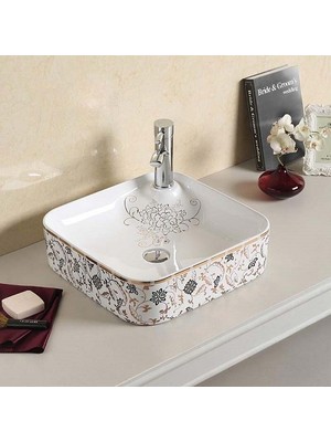 Puroser Rose Tezgah Üstü Çanak Lavabo