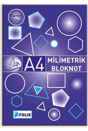 Keskin Milimetrik Bloknot A4 Mavi 30 Yp.