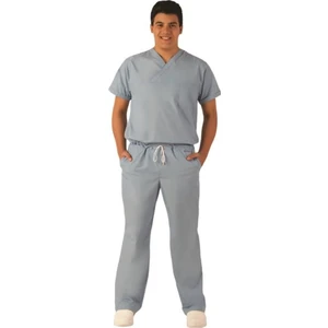Emel Şahin Tekstil  Erkek Koyu Gri Doktor Cerrahi Yaka Takım 48