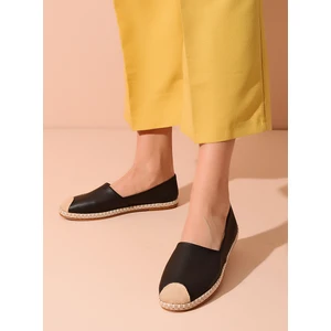 Shoes Time Babet  Siyah Deri