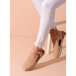 Shoes Time Sandalet  Bej Keten