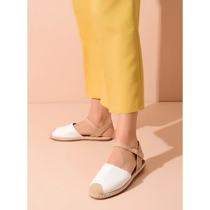 Shoes Time Sandalet  Beyaz Deri