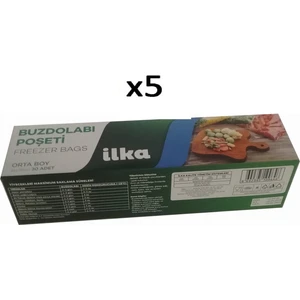 Ilka Orta Boy Buzdolabı Poşeti 5 Paket 150'Lİ