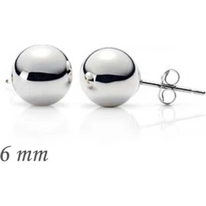 Gümüş Top Küpe 6 mm