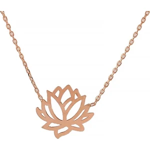 In Love Lotus Çiçeği Gümüş Kolye Yaşam Çiçeği