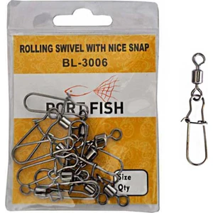 Rolling Swivel With Nice Snap Klipsli Fırdöndü