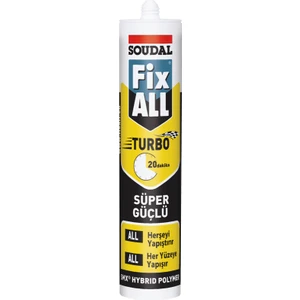 Fix All Turbo Hızlı ve Süper Güçlü Yapıştırıcı 290 ml Beyaz