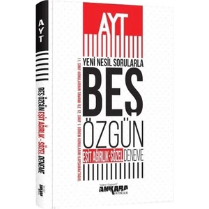 Ankara Yayıncılık AYT Nesil Sorularla Eşit Ağırlık - Sözel 5 Özgün Deneme