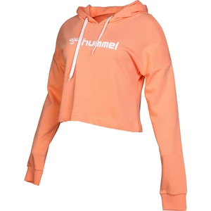 Gala Kadın Turuncu Kapüşonlu Crop Sweatshirt