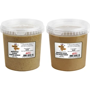 Adress Fındık / Şekersiz Yer Fıstığı-Şekersiz Fındık Ezmesi Paketi 1+1= 2 kg