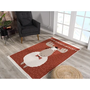 Caretta Home 120x180 Geyik Desenli Çift Taraflı Dokuma Kilim