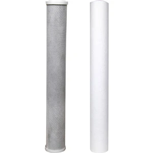 Su Arıtma 20" 5 Micron Tortu ve Blok Aktif Karbon Filtresi