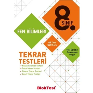 Bloktest Yayınları Blok Test 8.Sınıf Fen Bilimleri Tekrar Testleri