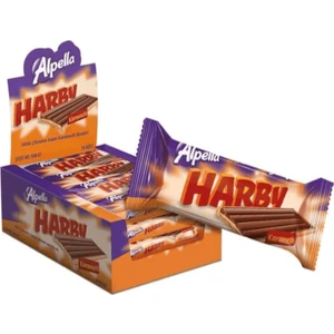 Alpella Harby Karamelli Kaplamalı Bisküvi 25 gr 24'lü