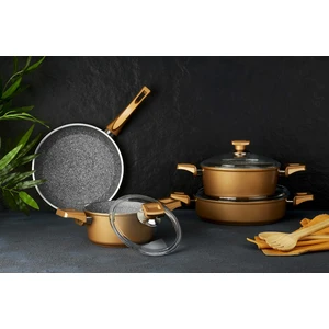 Etna Multi Granit Gold 7 Parça Tencere Seti