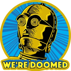 Sticker Fabrikası Star Wars Sticker  12 x 12 cm Renkli