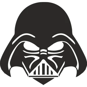 Sticker Fabrikası Darth Vader Star Wars Sticker  11 x 10,5 cm Siyah