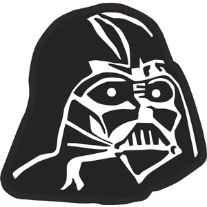 Sticker Fabrikası Darth Vader Sticker  9 x 9 cm Renkli